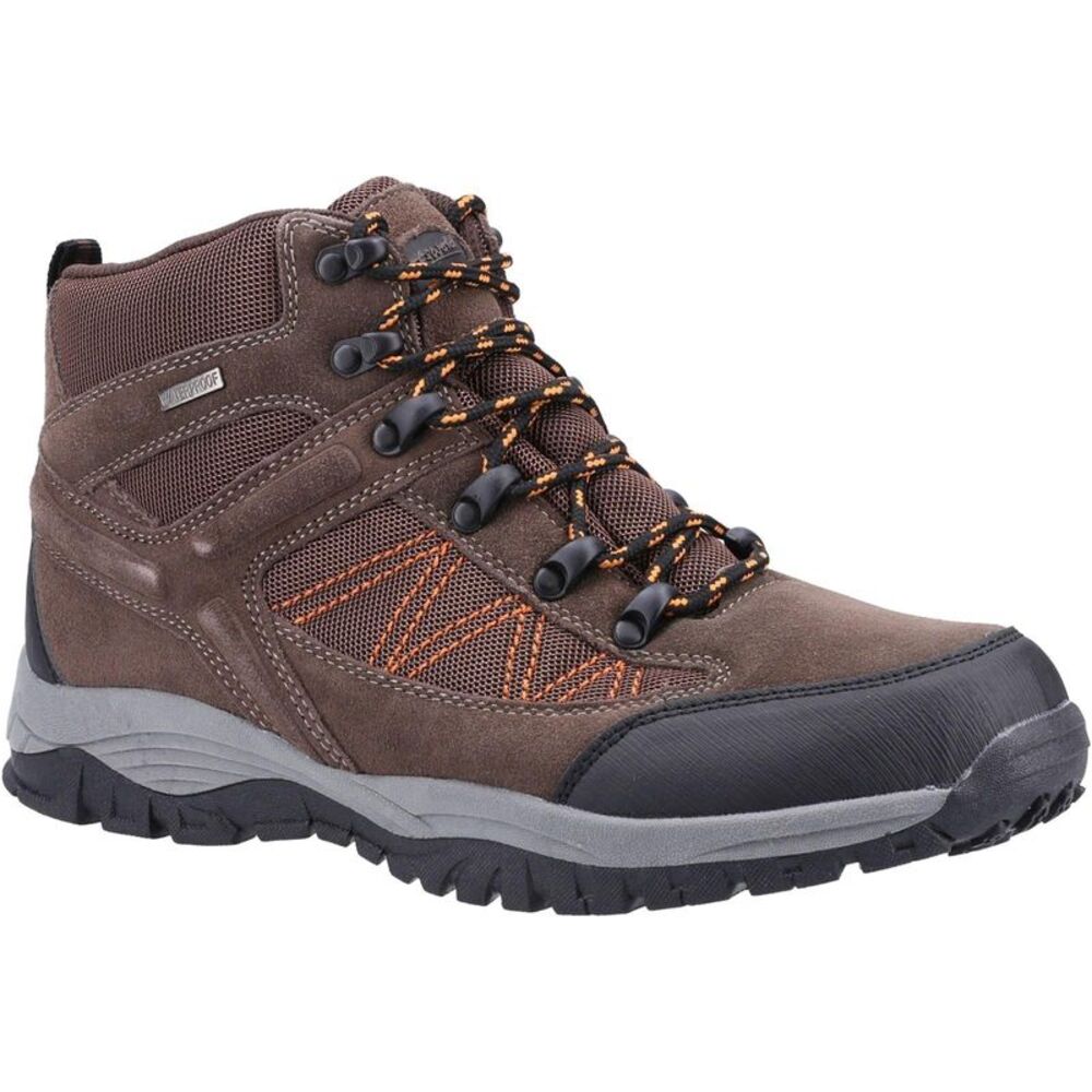 Cotswold Mens Maisemore Suede Hiking Boots / Brown
